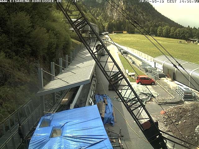 Archiv Foto Webcam Westblick Bobbahn Königssee