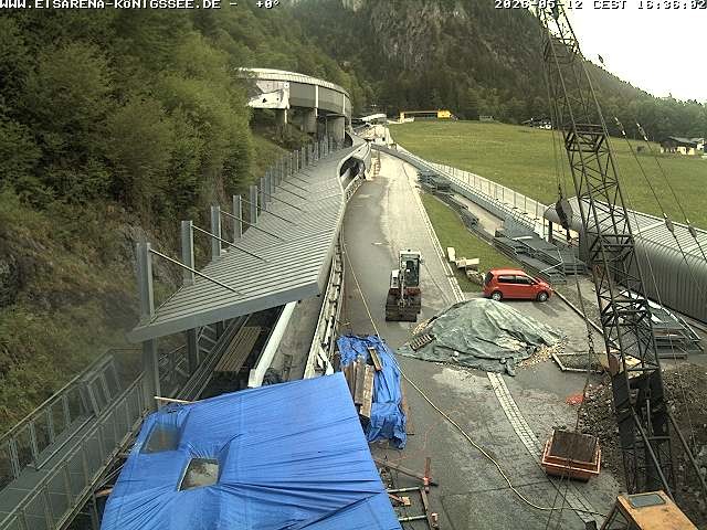 Archiv Foto Webcam Westblick Bobbahn Königssee