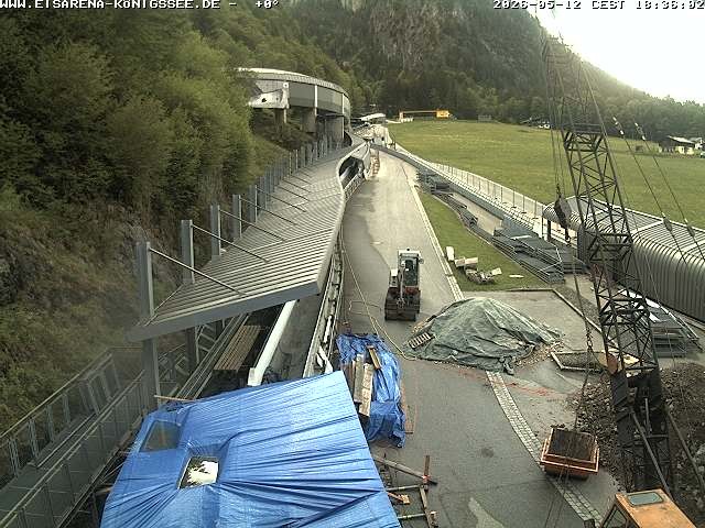 Archiv Foto Webcam Westblick Bobbahn Königssee