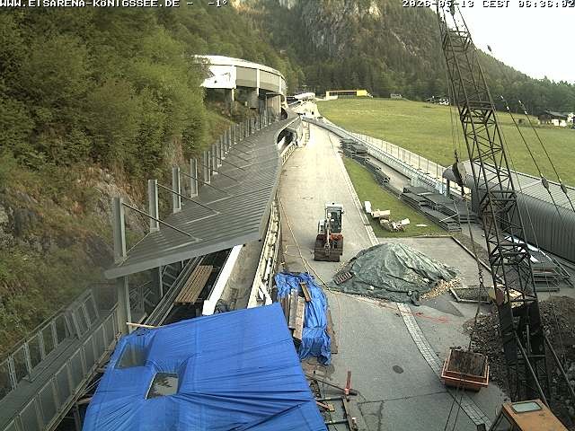Archived image Webcam West view bob run Koenigsee