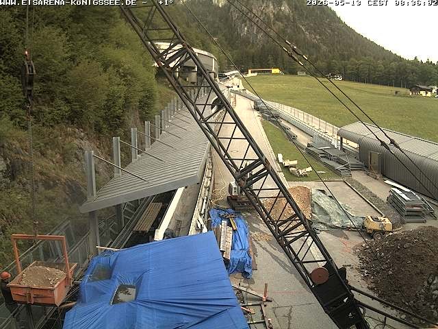Archived image Webcam West view bob run Koenigsee