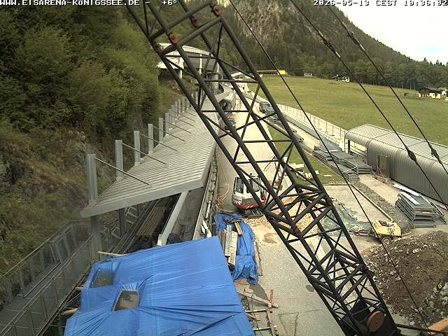Archived image Webcam West view bob run Koenigsee