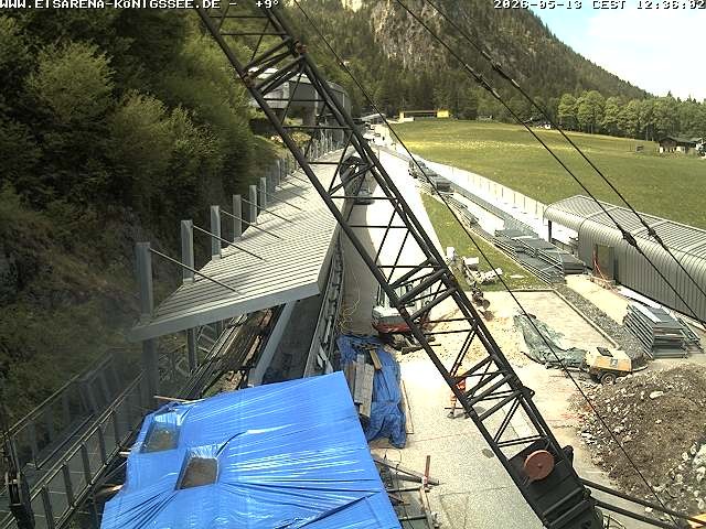 Archived image Webcam West view bob run Koenigsee