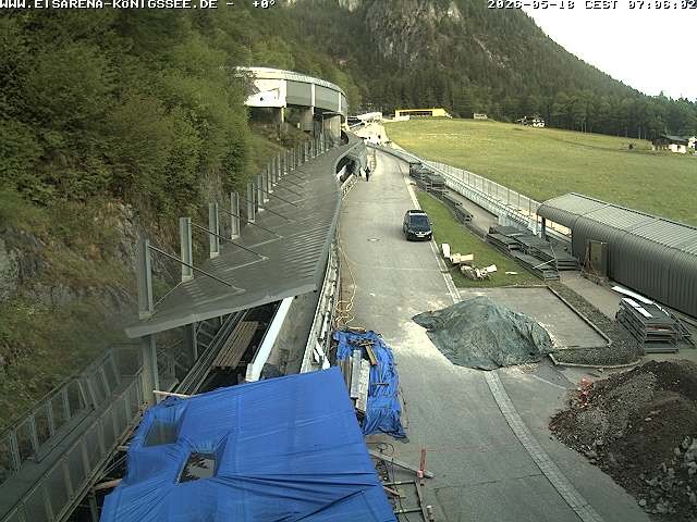 Archiv Foto Webcam Westblick Bobbahn Königssee