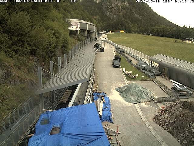 Archiv Foto Webcam Westblick Bobbahn Königssee