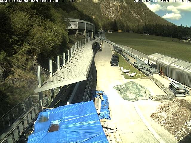 Archiv Foto Webcam Westblick Bobbahn Königssee
