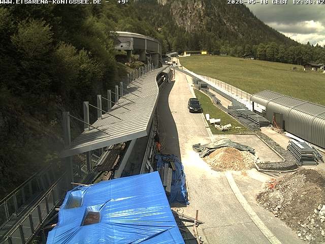 Archiv Foto Webcam Westblick Bobbahn Königssee