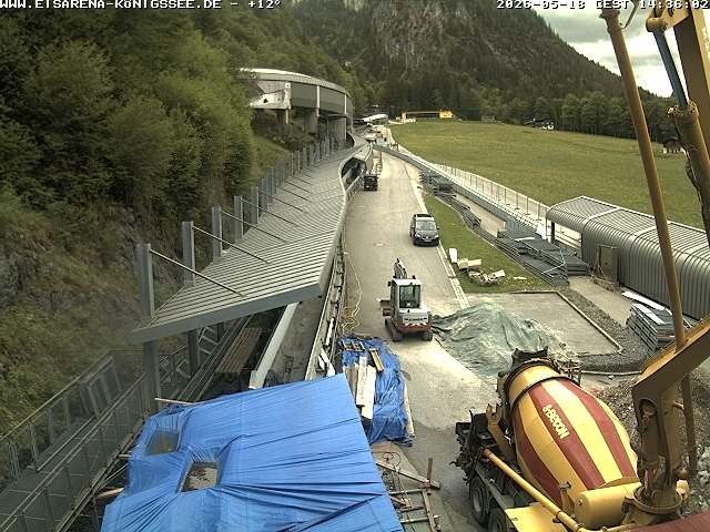 Archiv Foto Webcam Westblick Bobbahn Königssee