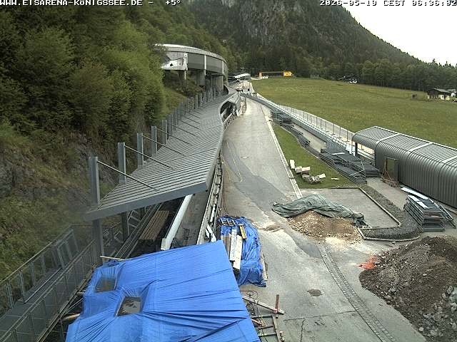 Archiv Foto Webcam Westblick Bobbahn Königssee