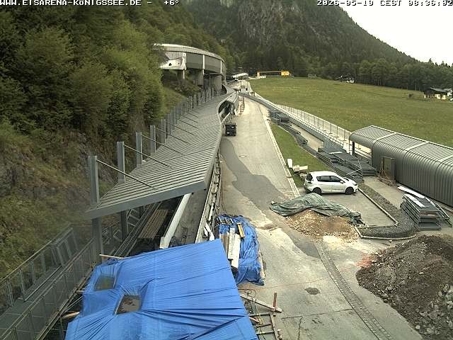 Archiv Foto Webcam Westblick Bobbahn Königssee