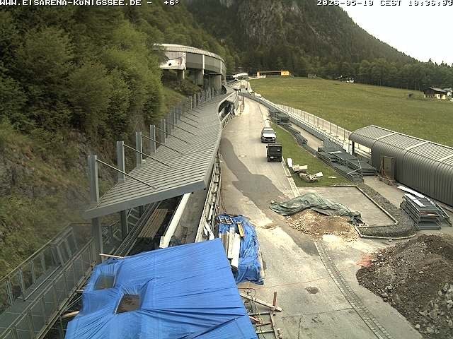 Archiv Foto Webcam Westblick Bobbahn Königssee