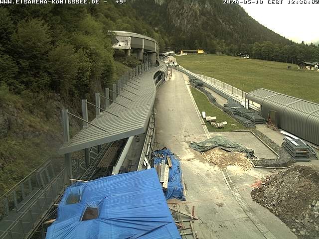 Archived image Webcam West view bob run Koenigsee
