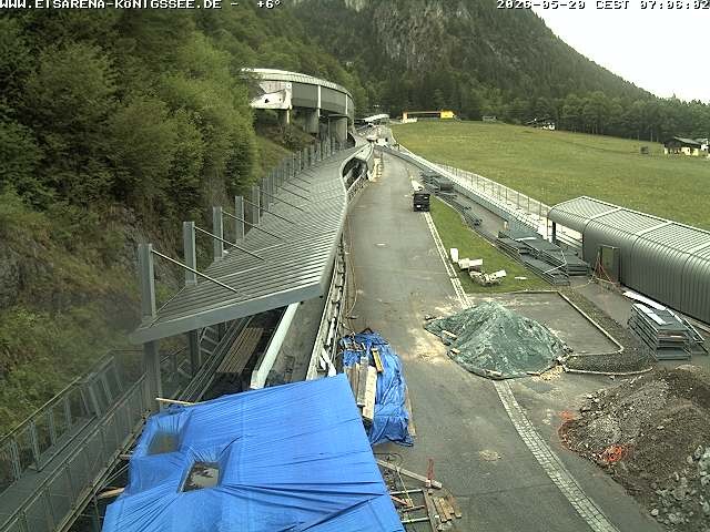 Archiv Foto Webcam Westblick Bobbahn Königssee
