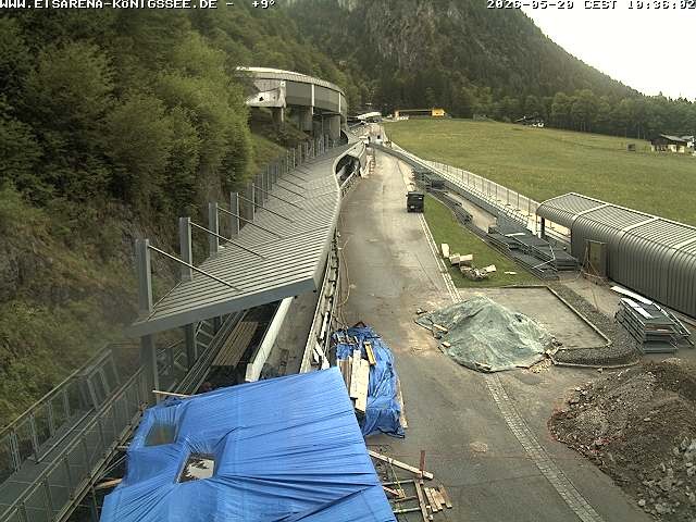 Archived image Webcam West view bob run Koenigsee