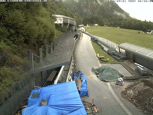 Archived image Webcam West view bob run Koenigsee
