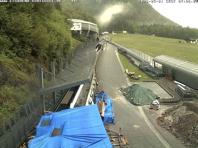 Archived image Webcam West view bob run Koenigsee