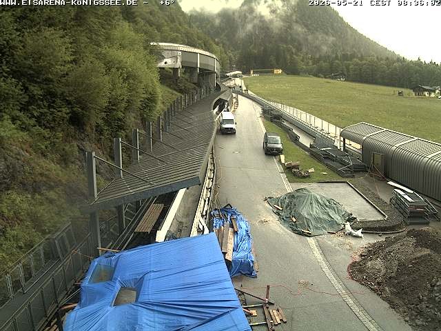 Archived image Webcam West view bob run Koenigsee