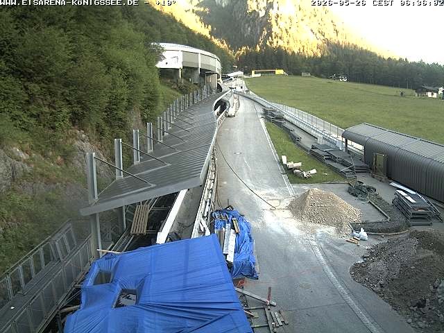 Archiv Foto Webcam Westblick Bobbahn Königssee