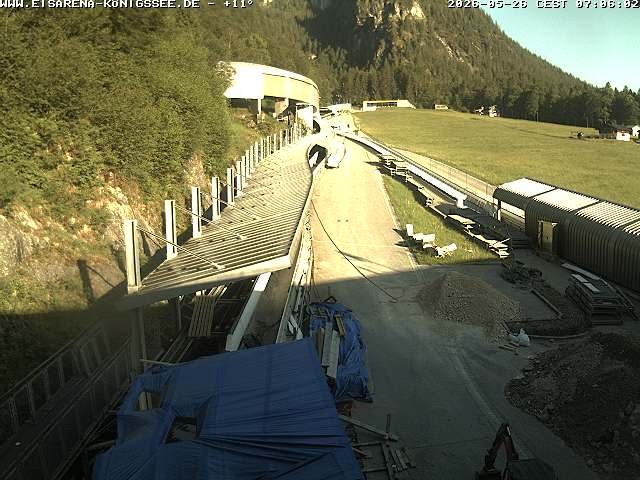 Archiv Foto Webcam Westblick Bobbahn Königssee