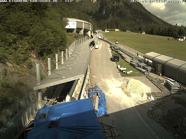 Archived image Webcam West view bob run Koenigsee