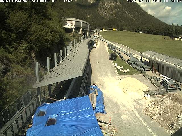 Archived image Webcam West view bob run Koenigsee