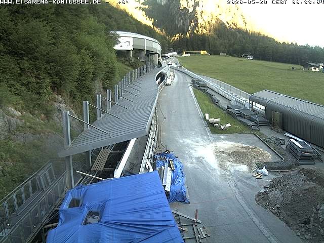 Archiv Foto Webcam Westblick Bobbahn Königssee