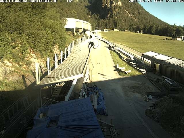 Archiv Foto Webcam Westblick Bobbahn Königssee