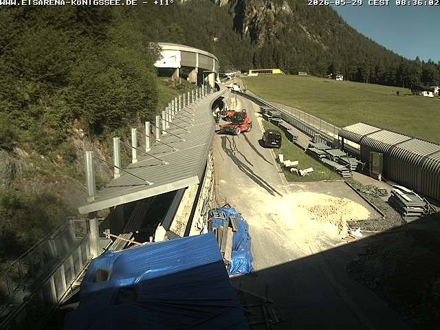Archiv Foto Webcam Westblick Bobbahn Königssee