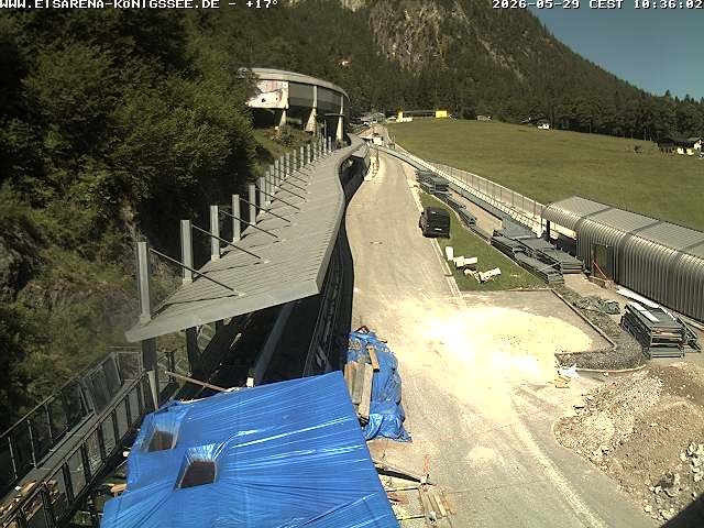 Archiv Foto Webcam Westblick Bobbahn Königssee