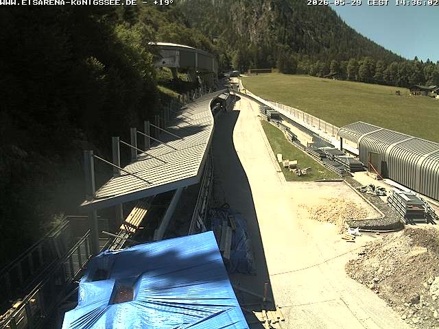Archiv Foto Webcam Westblick Bobbahn Königssee
