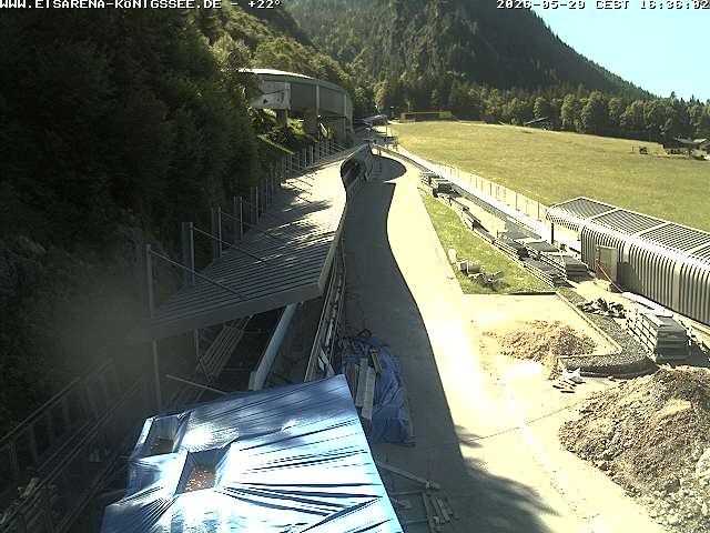 Archiv Foto Webcam Westblick Bobbahn Königssee