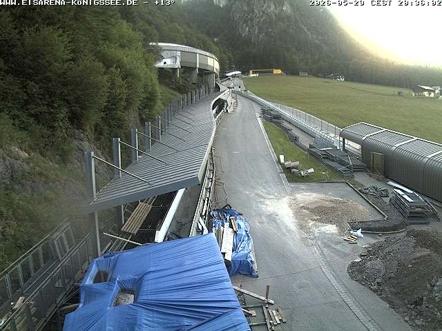 Archiv Foto Webcam Westblick Bobbahn Königssee