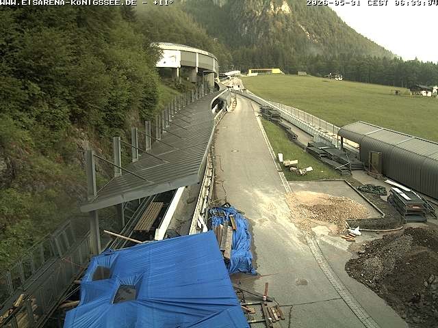 Archiv Foto Webcam Westblick Bobbahn Königssee