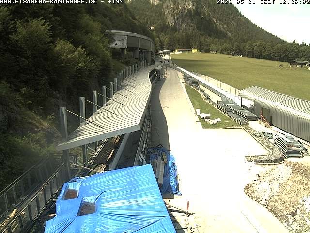 Archiv Foto Webcam Westblick Bobbahn Königssee
