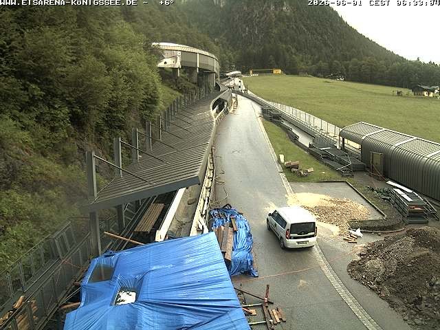 Archiv Foto Webcam Westblick Bobbahn Königssee