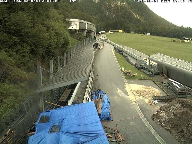 Archiv Foto Webcam Westblick Bobbahn Königssee