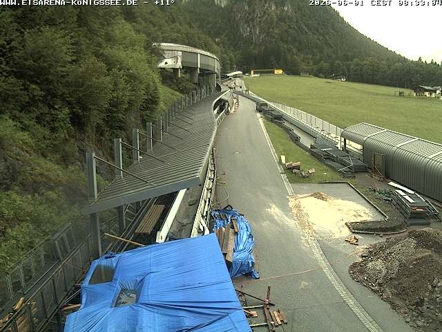 Archiv Foto Webcam Westblick Bobbahn Königssee