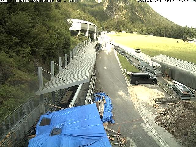 Archiv Foto Webcam Westblick Bobbahn Königssee