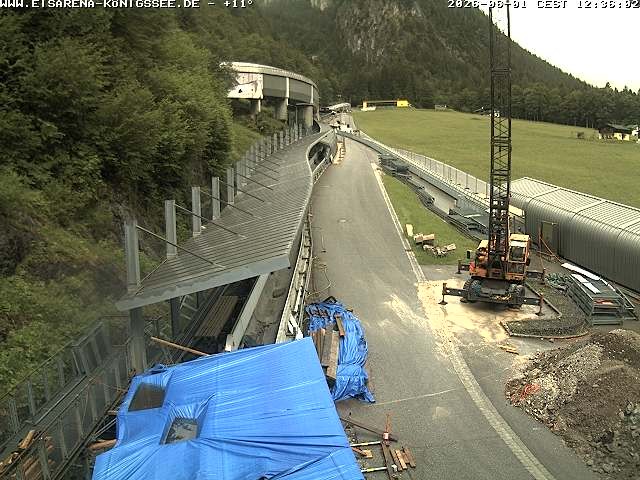 Archiv Foto Webcam Westblick Bobbahn Königssee