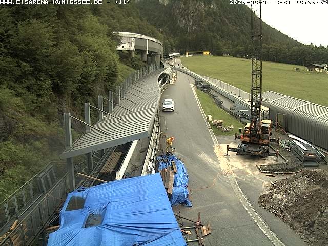 Archiv Foto Webcam Westblick Bobbahn Königssee