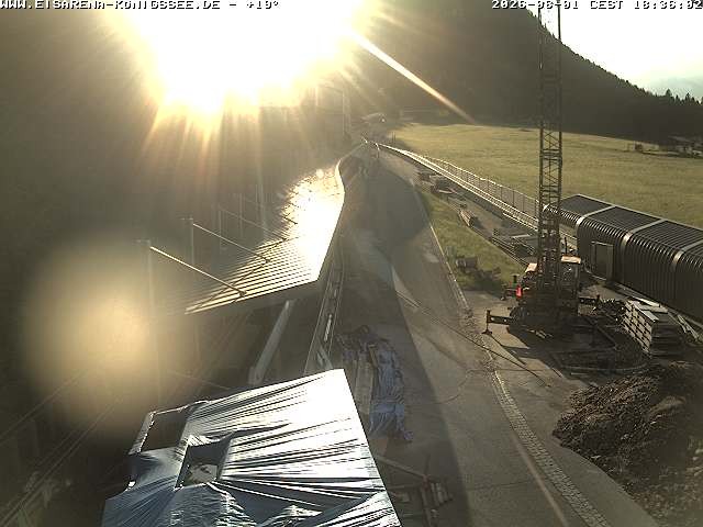 Archiv Foto Webcam Westblick Bobbahn Königssee