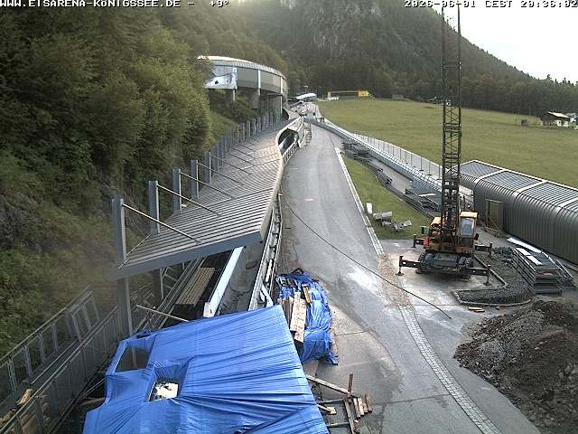 Archiv Foto Webcam Westblick Bobbahn Königssee