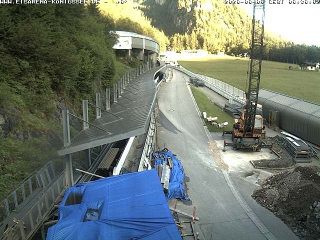 Archiv Foto Webcam Westblick Bobbahn Königssee