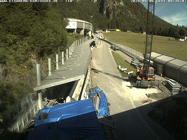 Archiv Foto Webcam Westblick Bobbahn Königssee