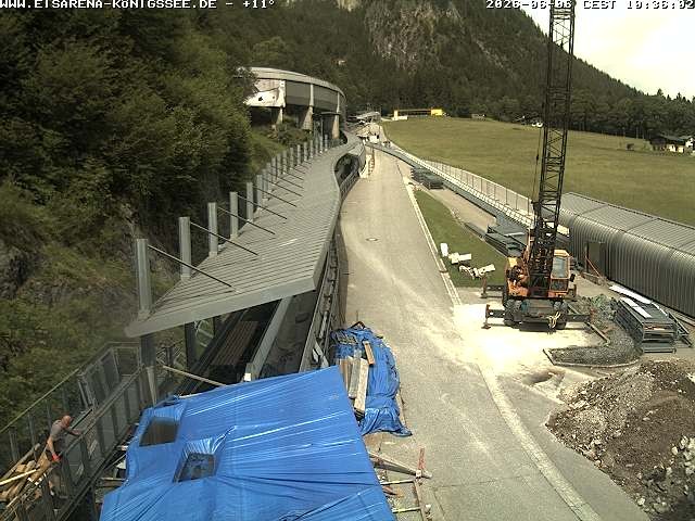 Archiv Foto Webcam Westblick Bobbahn Königssee