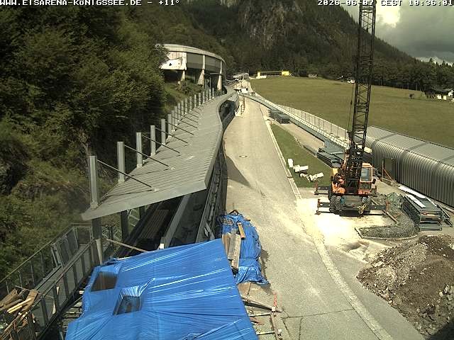 Archiv Foto Webcam Westblick Bobbahn Königssee