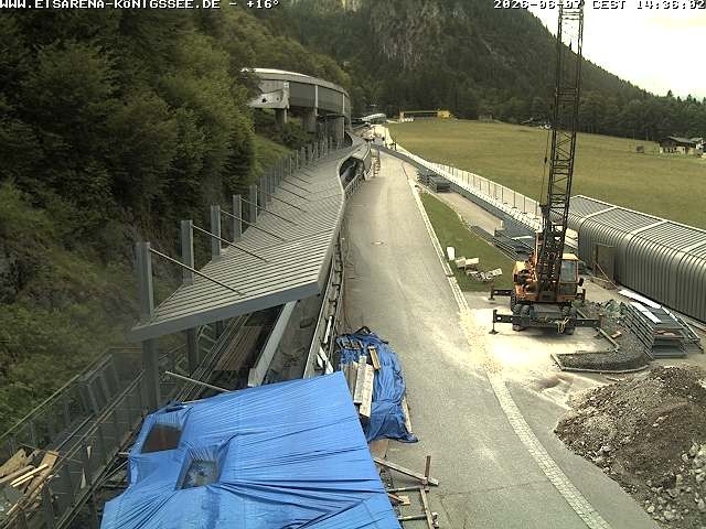Archiv Foto Webcam Westblick Bobbahn Königssee