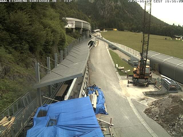 Archiv Foto Webcam Westblick Bobbahn Königssee
