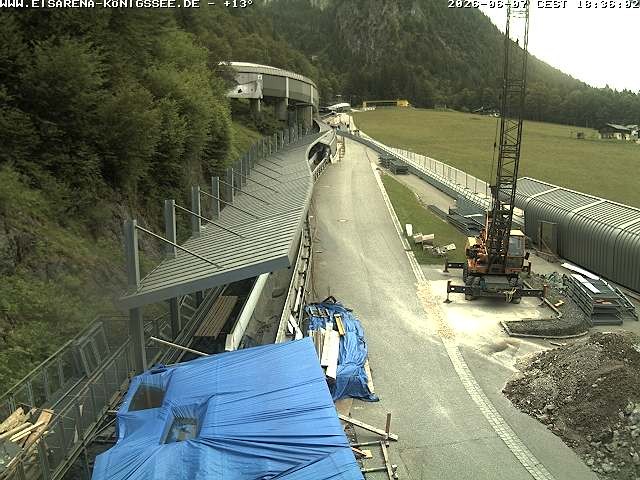 Archiv Foto Webcam Westblick Bobbahn Königssee