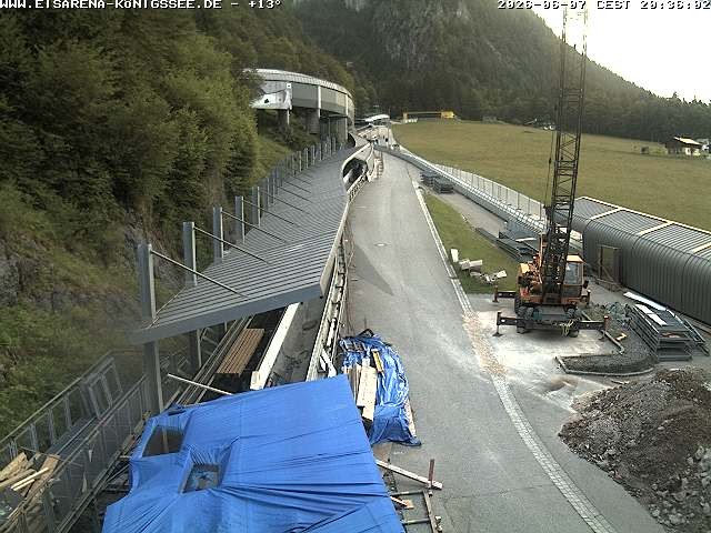 Archiv Foto Webcam Westblick Bobbahn Königssee